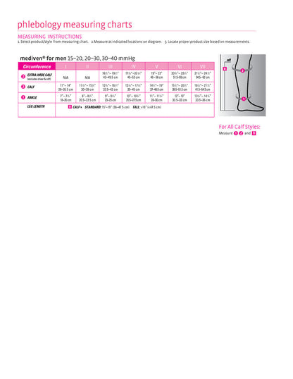 Mediven for Men Select Extra Wide Knee High 20-30mmHg - Compression Level: Firm 20-30 MmHg - Male - Knee