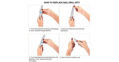 MelodySusie Scamander Rechargeable Nail Drill (white)