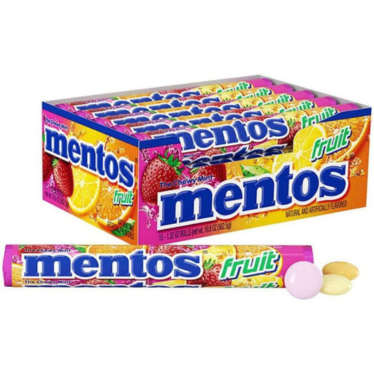Mentos Fruit Rolls 1.32 oz 15 Pack