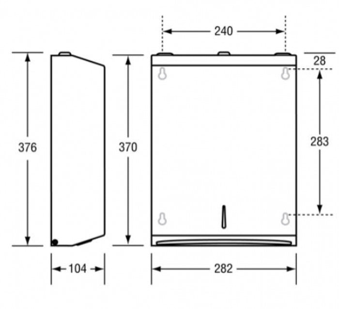 Metlam Disabled ML725 Paper Towel Dispenser Multifold