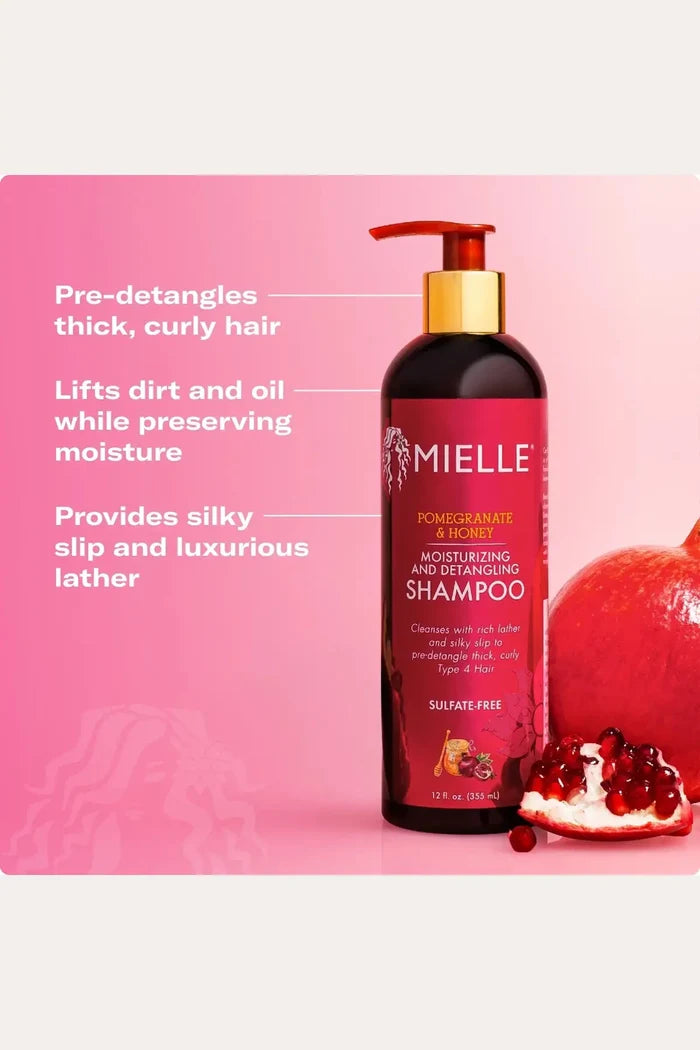MIELLE POMEGRANATE & HONEY DETANGLING SHAMPOO 32oz MIELLE