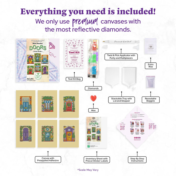 Mini Dazzles™ - Doors - Diamond Art Club DIY Kit