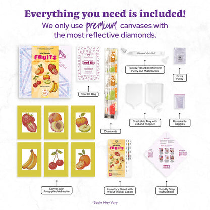 Mini Dazzles™ - Fruits - Diamond Art Club DIY Kit