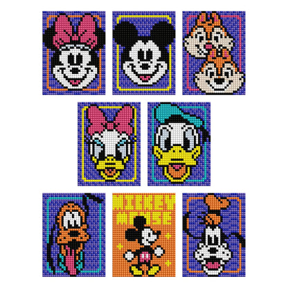 Mini Dazzles™ - Mickey and Friends Set of 8- Diamond Art Club DIY Kit