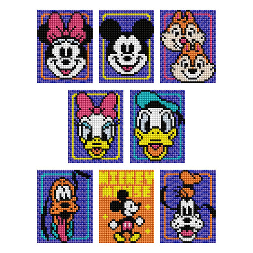 Mini Dazzles™ - Mickey and Friends Set of 8- Diamond Art Club DIY Kit
