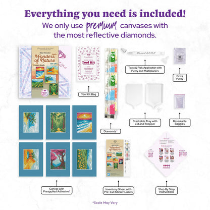 Mini Dazzles™ - Wonders of Nature Part 1 - Diamond Art Club DIY Kit