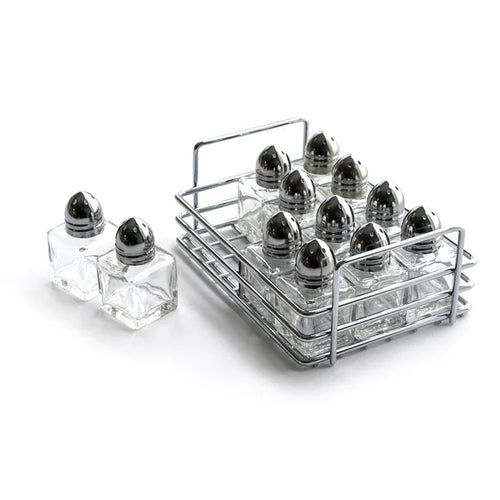 Mini Glass Salt & Pepper Shakers