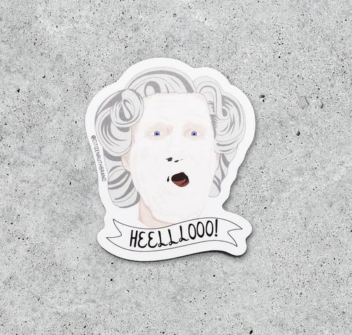 Mrs. Doubtfire Hello vinyl sticker