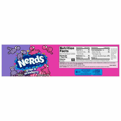 Nerds, Grape & Strawberry Candy, 1.65 Oz, 36 Ct - 10 Pack (360 Ct)