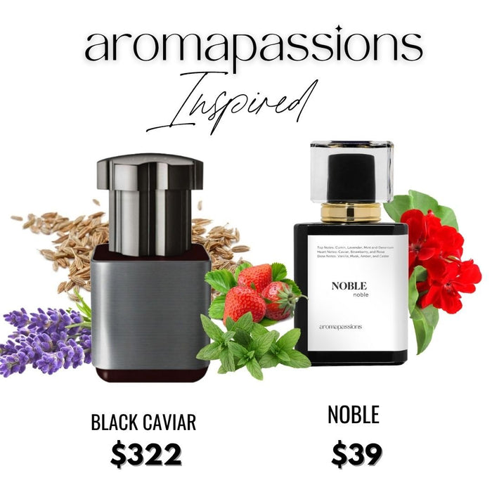 NOBLE | Inspired by ELECTIMUSS BLACK CAVIAR | Black Caviar Dupe Pheromone Perfume - aromapassions