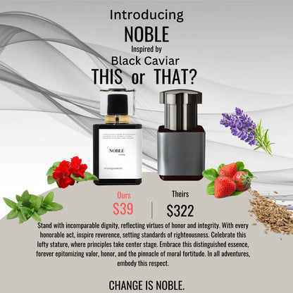 NOBLE | Inspired by ELECTIMUSS BLACK CAVIAR | Black Caviar Dupe Pheromone Perfume - aromapassions