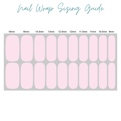 Ocean Sunrise | Teal Blue & Pink Skittle Mani Nail Wrap Set - Olita Gifts & Goods