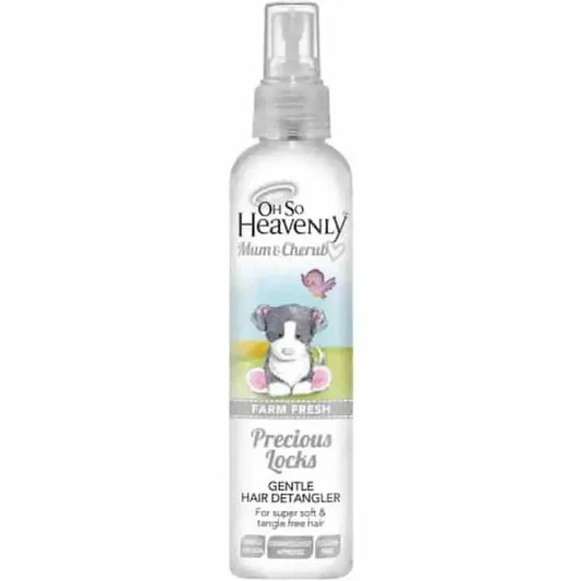 Oh So Heavenly Mum & Cherub Precious Locks gentle hair detangler bottle 200ml