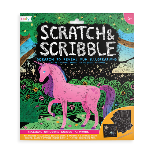 Ooly Scratch & Scribble Magical Unicorns