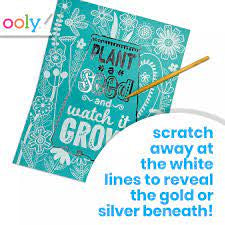Ooly Scratch & Shine Foil Scratch Art Kit Amazing Affirmations