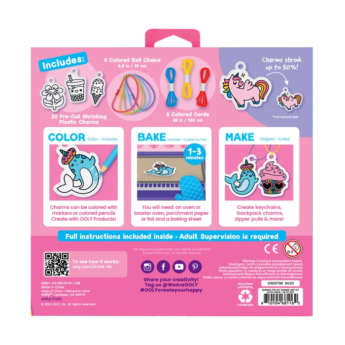 Ooly Shrink Its DIY Shrink Art Kit - Cute Crew