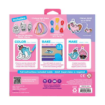 Ooly Shrink Its DIY Shrink Art Kit - Cute Crew