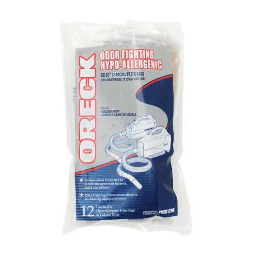 Oreck Paper Bags, Buster B Charcoal Bags 12 Pk Part PKBB12OF, AK14312