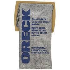Oreck Paper Bags, Buster B Charcoal Bags 12 Pk Part PKBB12OF, AK14312