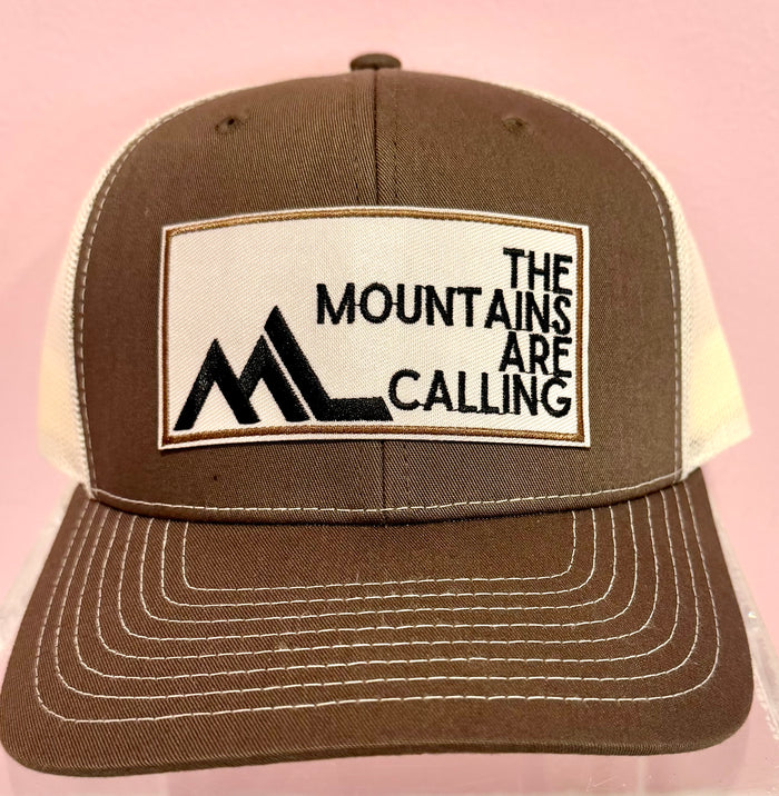 Canvas Beige-Mountains are Calling