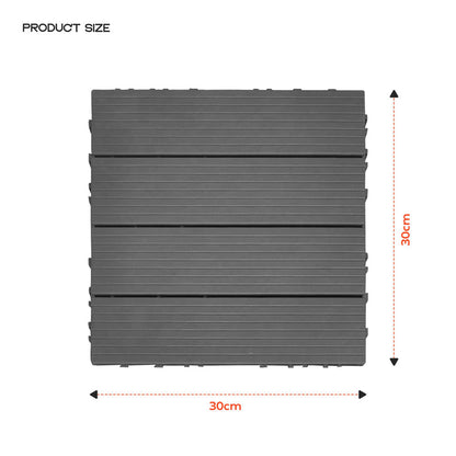Outdoor Plastic Interlocking Patio Tiles ~6356