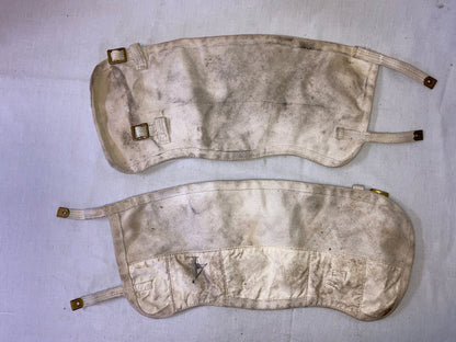 P37 Leggings White Canvas Canada WWII & Postwar