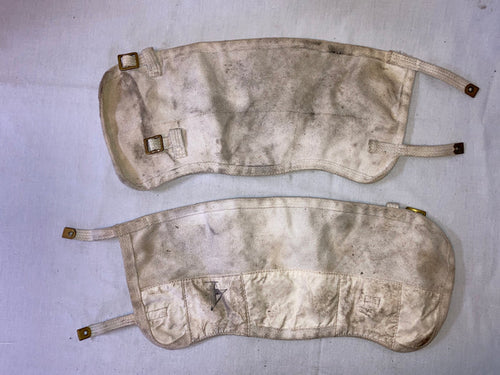 P37 Leggings White Canvas Canada WWII & Postwar