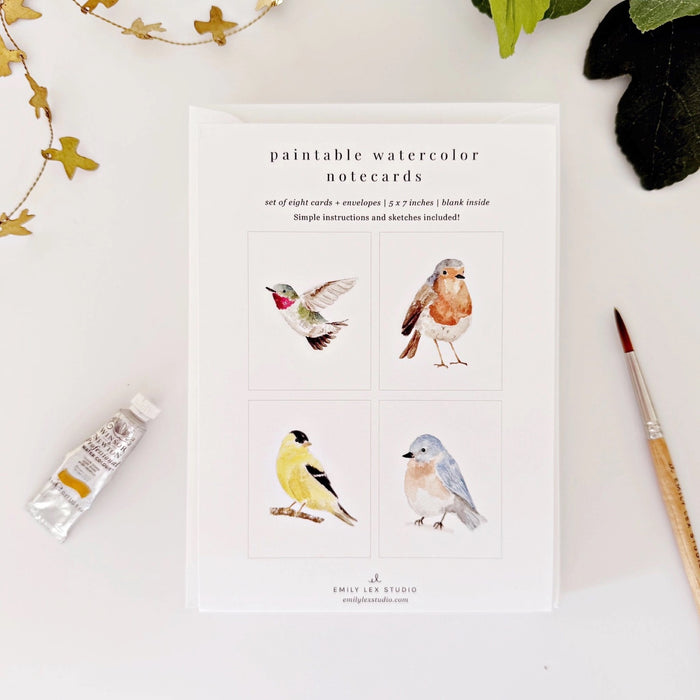 Paintable Notecards | Emily Lex Studio