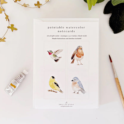 Paintable Notecards | Emily Lex Studio