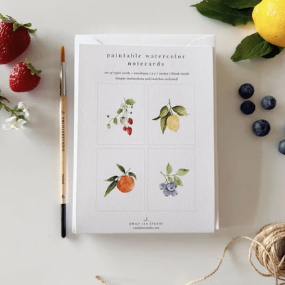Paintable Notecards | Emily Lex Studio