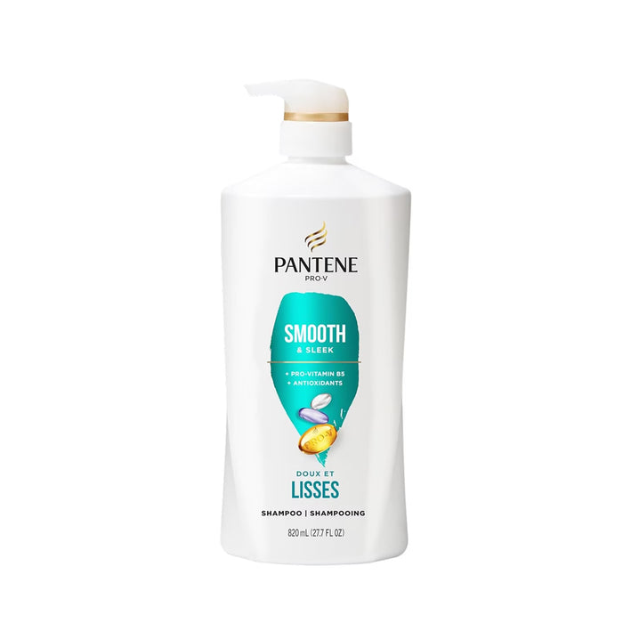 Pantene Smooth & Sleek Shampoo with Pro-Vitamin B5 and Antioxidants - 27.7 oz - 4 Pack