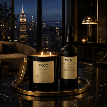 Penthouse A/B Candle + Room and Linen Spray Set