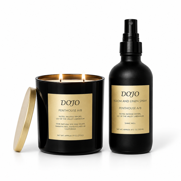 Penthouse A/B Candle + Room and Linen Spray Set