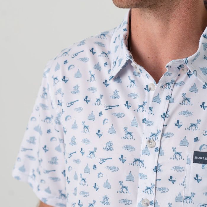 Performance Button Up- Lone Star State by Burlebo