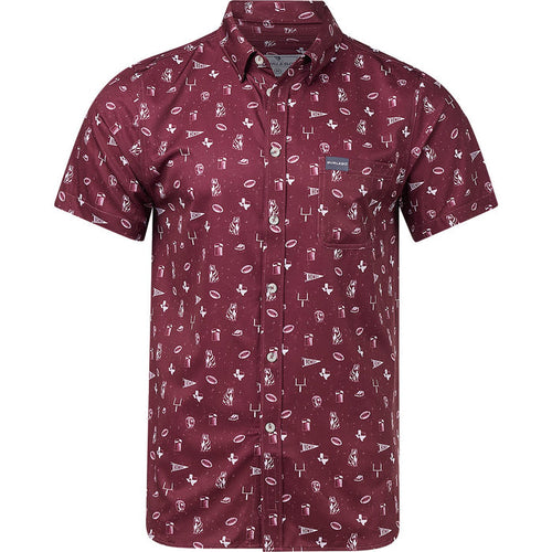 Performance Button Up-Game Day In College Station by Burlebo