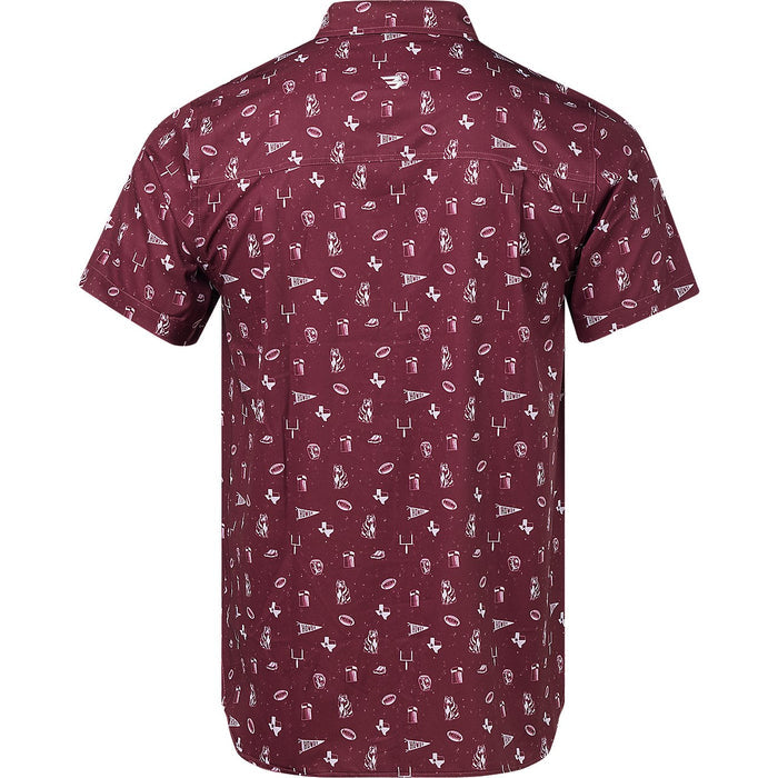 Performance Button Up-Game Day In College Station by Burlebo