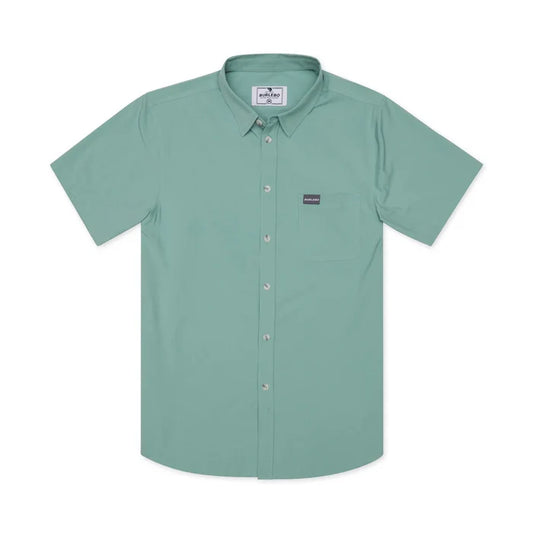 Performance Button Up-Ocean Swell,  by Burlebo