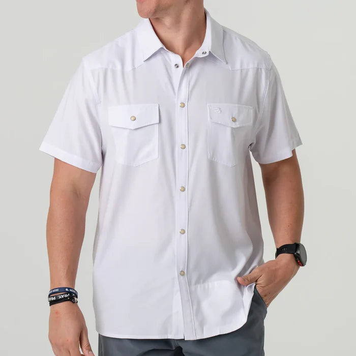 Performance Western Shirt By Burlebo - White