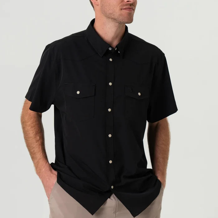 Performance Western Shirt By Burlebo- Black
