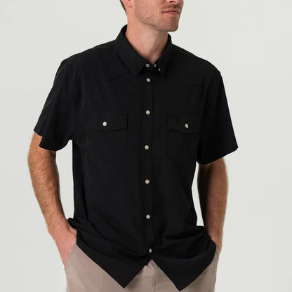 Performance Western Shirt By Burlebo- Black