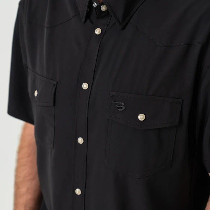 Performance Western Shirt By Burlebo- Black