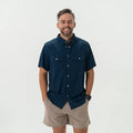 Performance Western Shirt By Burlebo- Navy