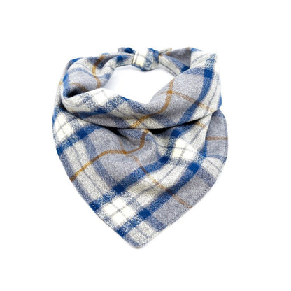 Pewter Flannel Dog Bandana
