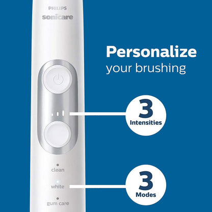 Philips Sonicare 6100 ProtectiveClean Power Toothbrush, White - 2 Pack