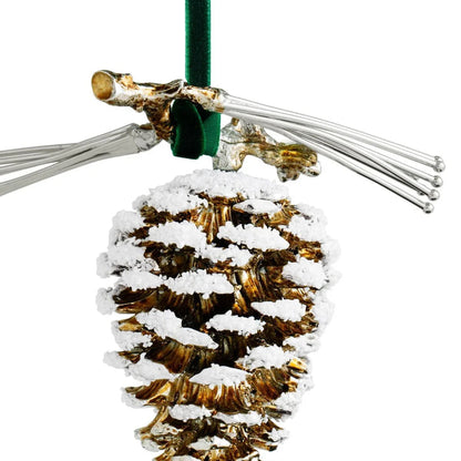 Michael Aram Pine Cone Snowy Ornament
