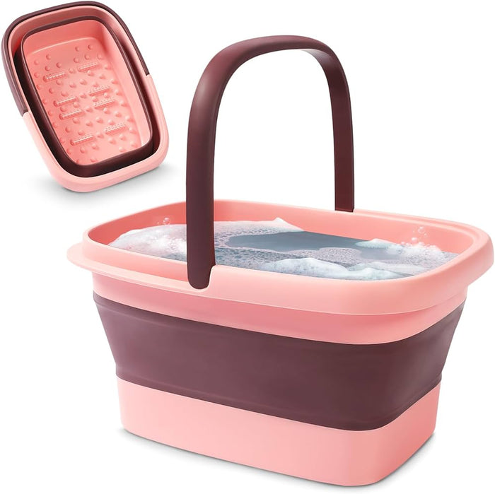 Pink Folding Pedicure Bowl