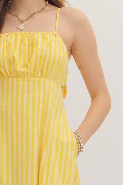Pink Lemonade Stripe Midi Dress