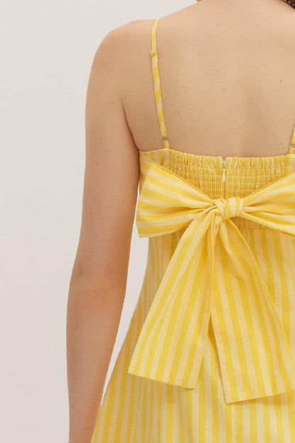 Pink Lemonade Stripe Midi Dress
