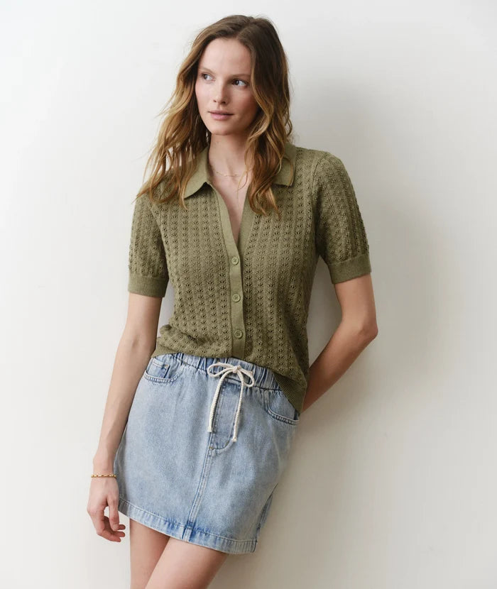 Piper Knit Resort Shirt Sage