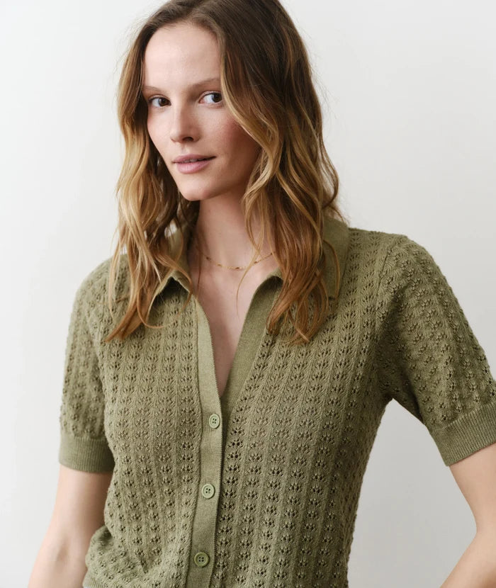 Piper Knit Resort Shirt Sage